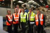 Mabey welcomes Mark Harper MP to its new robot facility in Lydney