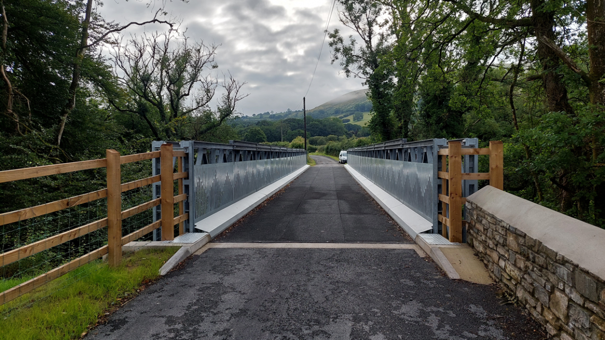 Glanrhyd Bridge, Carmarthenshire, Wales -  Completed